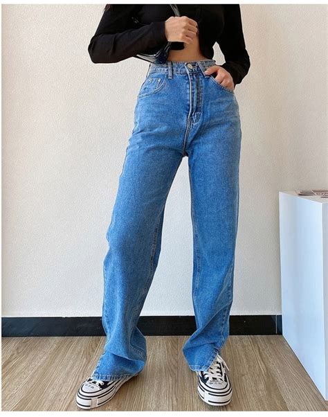 baggy jeans high waisted.